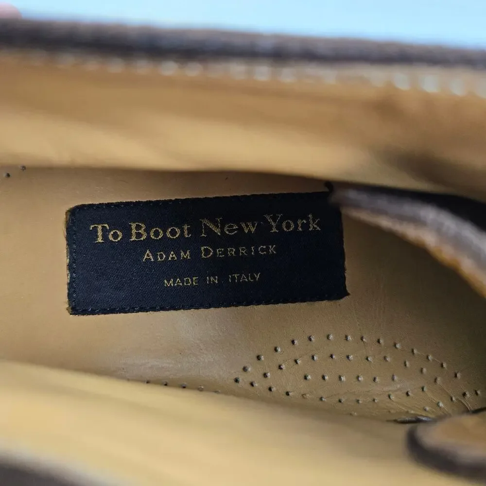 To Boot New York Mens 9.5 Brown Suede Casual Lifestyle Daily Chukka Boot Italy